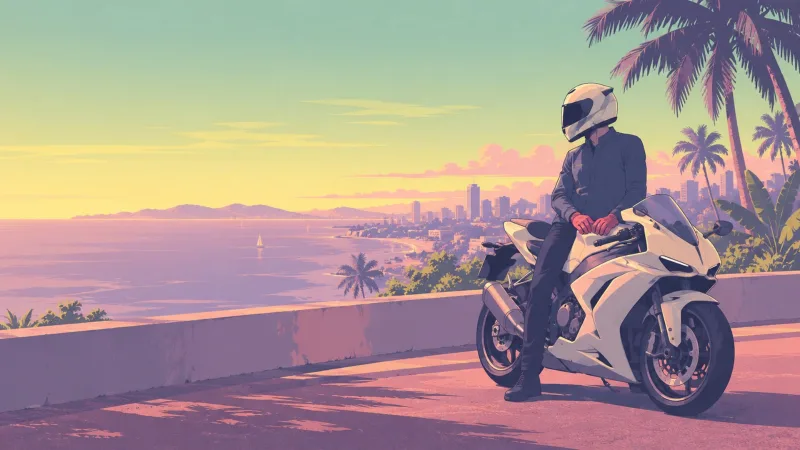 A sunset ride. A new challenge.